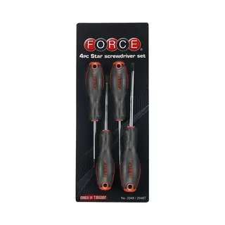 Force 2048T Schraubendrehersatz Anzahl Werkzeuge, 4, Schlüsselweite, T15H, Т20H, Т25H, Т30H