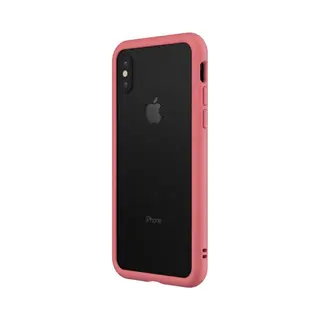 Apple IPhone Xs Hoesje - Rhinoshield - CrashGuard Serie - Hard Kunststof Backcover - Coral Pink - Hoesje Geschikt Voor Apple IPhone Xs