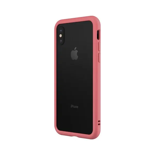 Apple IPhone Xs Hoesje - Rhinoshield - CrashGuard Serie - Hard Kunststof Backcover - Coral Pink - Hoesje Geschikt Voor Apple IPhone Xs thumbnail