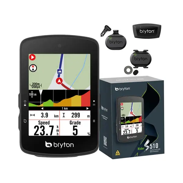 Bryton Rider S510 2, 8 Zoll Farb-Lcd-Touchscreen-Gps-Fahrradcomputer, Offline-Us-Karte, Kompatibel Mit Fahrradradar, 30 Stunden Lange Akkulaufzeit, thumbnail