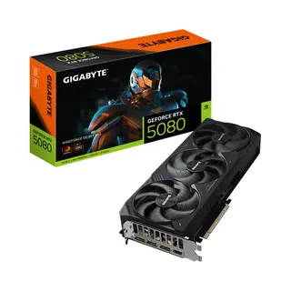 Gigabyte GeForce Rtx 5080 Windforce Oc Sff 16G Graphics Card - 16GB GDDR7, 256bit, Pci-E 5.0, 2670MHz Core Clock, 3 x Dp 2.1a, 1 x Hdmi 2.1b, Gv-N5080WF3OC-16GD
