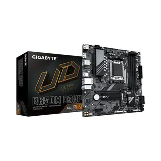 Gigabyte B650M D3HP Motherboard - Amd Ryzen 9000 Series CPUs, 5+2+2 Phases Vrm, up to 7600MHz DDR5 (Oc), 2xPCIe 4.0 M.2, 2.5GbE Lan, Usb 3.2 Gen 1