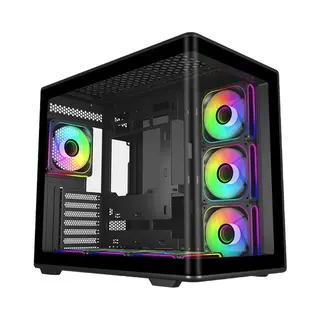 Cooler Master Elite 600 Midi Tower Schwarz, Transparent