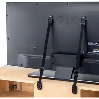 Tatkraft Protect Tv & Kast Kantelbeveiliging, Kinderbeveiliging Voor Televisies, , Wit & Zwart
