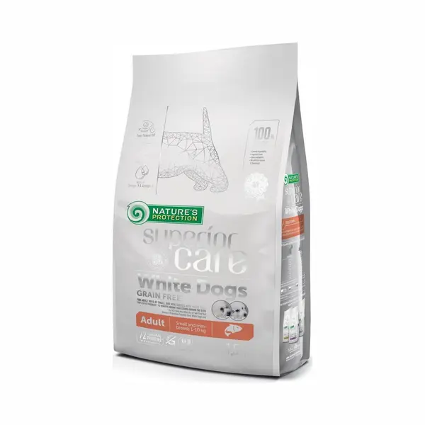 Nature's Protection Superior Care Hundefutter Trocken Getreidefrei Für Kleine & Mini-Rassen - Hypoallergenes Hundefutter Mit Lachs, Trockenfutter thumbnail