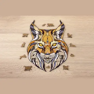 Eco-Wood-Art Eco Wood Art Houten Legpuzzel Lynx Size S, 1836, 24, 7x19, 5x0, 5cm