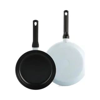 Bk Enjoy Keramische Antiaanbak Koekenpannenset 2-delig - Ø 24/28cm – Pfas-vrij – Inductie Koekenpan – Ovenbestendig Tot 160°C –