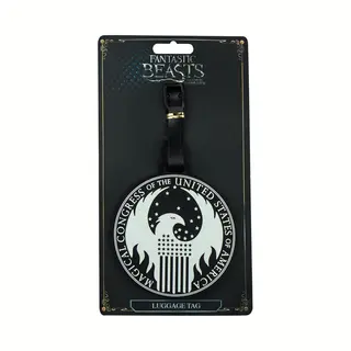 Cinereplicas, Reisezubehör, Harry Potter Travel Suitcase Id Luggage Tag And Suitcase Label - (Macusa Fantastic Beas, Mehrfarbig, (Schlösser &