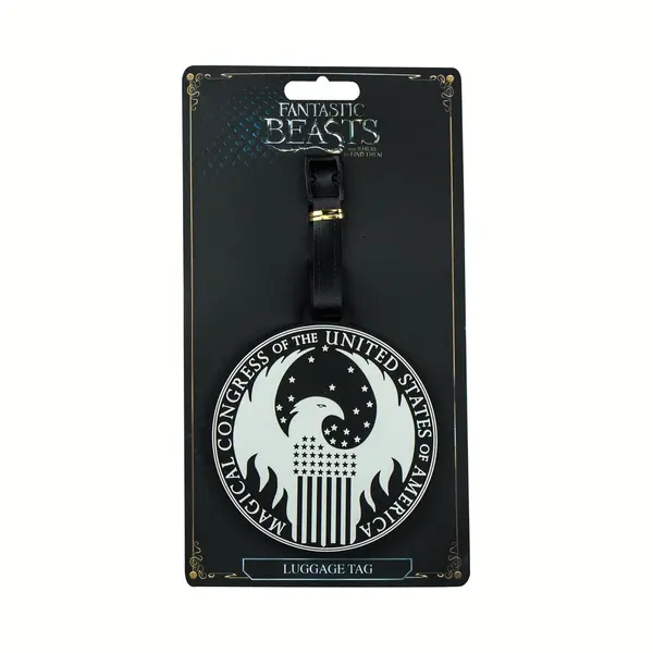 Cinereplicas, Reisezubehör, Harry Potter Travel Suitcase Id Luggage Tag And Suitcase Label - (Macusa Fantastic Beas, Mehrfarbig, (Schlösser & thumbnail