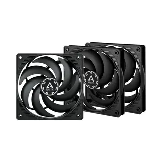 Arctic P12 Slim Pwm Pst 120 mm Pwm Lüfter optimiert für statischen Druck mit integriertem Y-Kabel