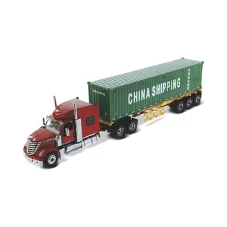 International Lonestar Trekker - Truck Met 40 Ft Container (China Shipping) - 1, 50 - Diecast Masters