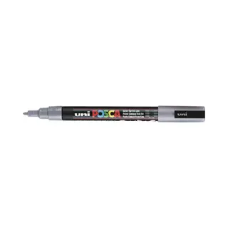 Uni-Ball Posca PC3M G Marker 1 Stück(e) Fibre tip Grau