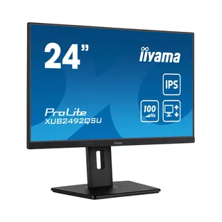 iiyama ProLite XUB2492QSU-B1 computer monitor 60,5 cm (23.8") 2560 x 1440 Pixels Quad Hd Led Zwart
