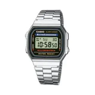 Casio A168WA-1YES horloge Armbandhorloge Man Elektronisch Zilver