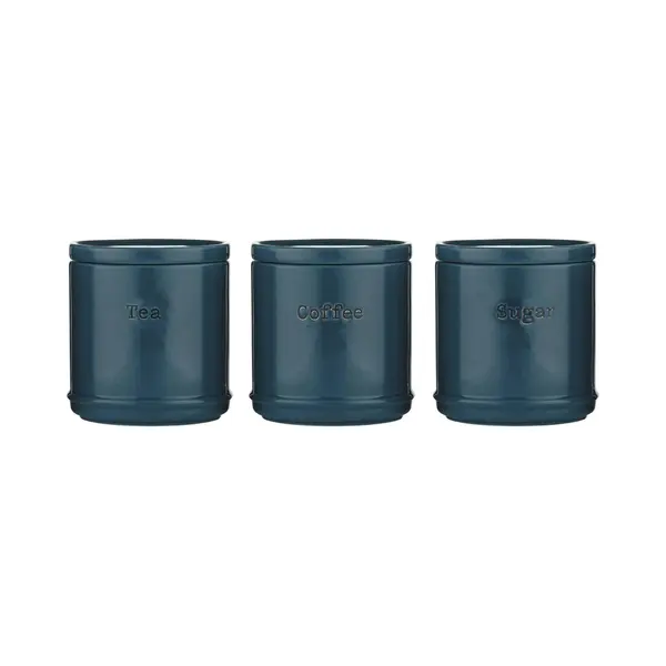 Price & Kensington Voorraadpotten Uit Keramiek 3 Stuks Blauwgroen thumbnail