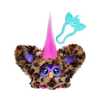 Furby Furblets - Series 4 Collectible - Chee-Chee Cheetah Mini Plush Toy, Yellow