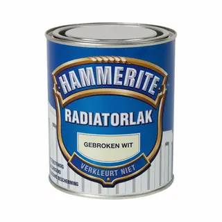 Hammerite Radiatorlak Hoogglans - Gebroken Wit - 0, 75L
