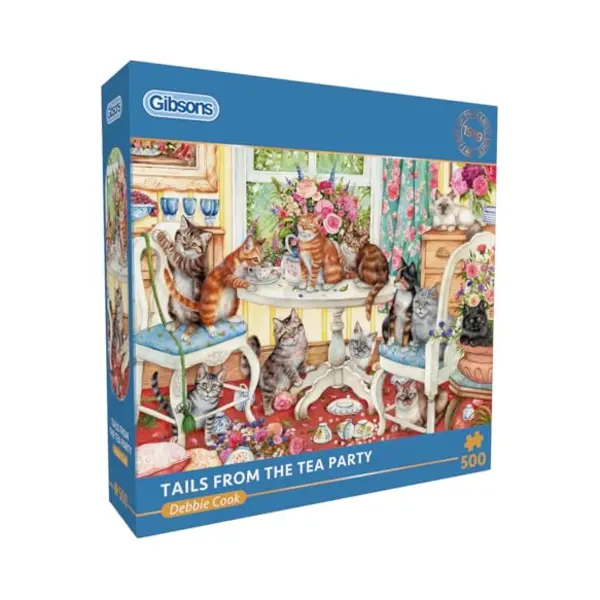 Gibsons - Staarten Van De Tea Party ("Tails From The Tea Party") - Debbie Cook - 500 Stukjes - 48×34cm - Legpuzzel Voor Volwassenen thumbnail