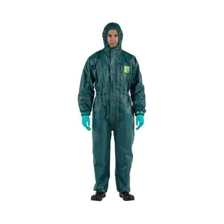 Ansell Health Care Ansell Schutzoverall Typ 3/4/5 AlphaTec 4000, Grün, Unisex-Größe, Xl