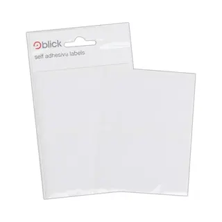 Blick White Aufkleber 50mm X 80mm (14 Aufkleber)