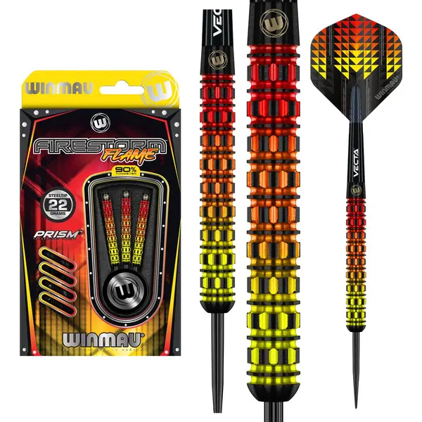Winmau Firestorm Flame Straight 90% - Dartpijlen thumbnail
