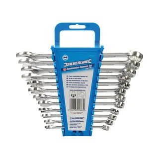 Silverline Steekringsleutelset - 12-delig - Vanadium Staal - 8-19 Mm