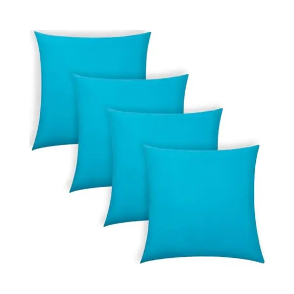 Brentfords Outdoor Cushion Covers 45 X 45cm For Garden Furniture Pillow Covers 4 Pack Super Soft Comfy Decorative Throw Pillows For Patio Sofa Bench, thumbnail