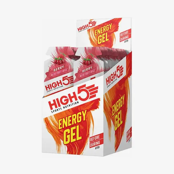 HIGH5 - Isotonic Energy Gel Aqua Met Cafeïne - Energie Gel Met Koolhydraten - Isotone Sportgel - Berry Smaak - Hardlopen & Wielrennen - 20 X 66ml thumbnail