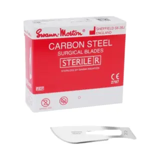 Swann-Morton ST22 Box Of 100 Sterile No. 22 Blades
