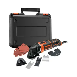 Black & Decker MT300KA-Qs Oszillierendes Multi-Werkzeug Schwarz, Orange 300 W 10000 Opm
