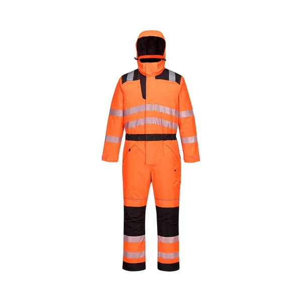 Portwest PW3 Hi-Vis Winter Coverall, Orange/Black, Size, Xxl thumbnail