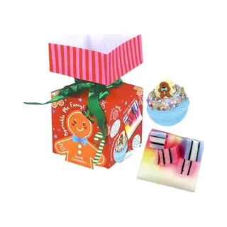 Bomb Cosmetics Sprinkle Me Fancy Cracker Gift Set - Bath Bomb & Soap In Red