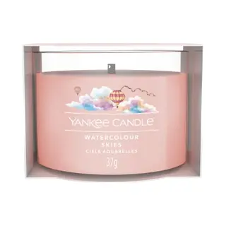 Yankee Candle Watercolour Skies Wachskerze Runde Cashmere Holz, Jasmin, Moschus Pink 1 stk(s)