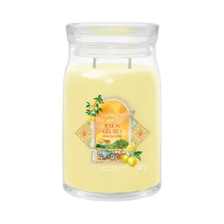 Yankee Candle Lemon Gelato kaars Rond Citroen Transparant, Geel 1 stuk(s)