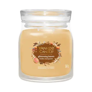 Yankee Candle Glistening Leaves wax candle Cylinder Yellow 1 pc(s)