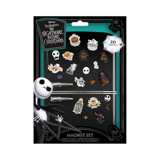 Disney The Nightmare Before Christmas 20-Piece Magnet Set (Colourful Shadows Designs) 20 Mini Magnets, Fridge Magnets, Door Magnets & Small Magnets For
