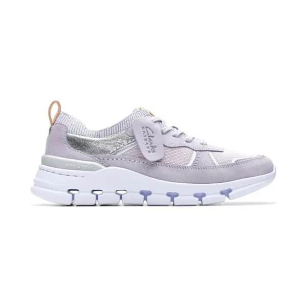 Clarks Nature X Cove - Dames Sneaker - Paars - Maat 40 (Eu) 6.5 (Uk) thumbnail