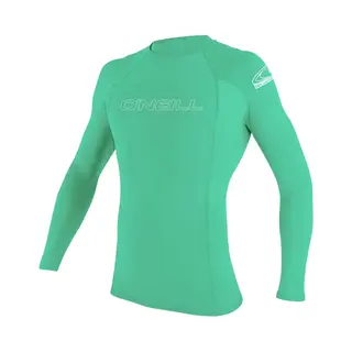 O'Neill Youth Basic Skins L/S Rash Guard - Light Aqua, 14