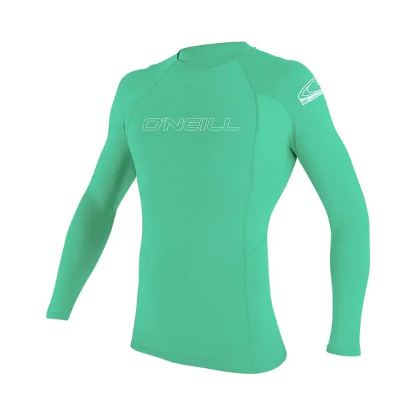 O'Neill Youth Basic Skins L/S Rash Guard - Light Aqua, 14 thumbnail