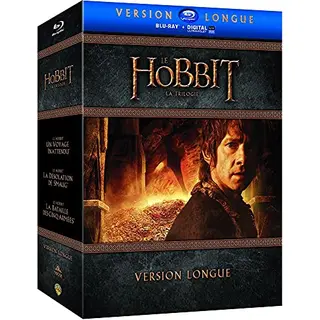 Le Hobbit , Un Voyage Inattendu + Le Hobbit , La Désolation De Smaug + Le Hobbit , La Bataille Des Cinq Armées - Coffret 9 Blu-Ray + 2 Dvd