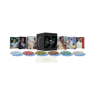 James Bond , Sean Connery 6-Film Collection - Steelbook - Library Case - 4K Ultra Hd + Blu-ray - Import