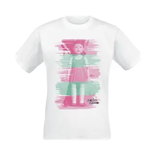 Squid Game Young Hee - Red Light - Green Light T-Shirt Weiß In M