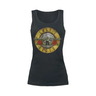 Guns N' Roses Distressed Bullet Top Black