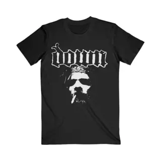 Down, Herren, Shirts, Face, Schwarz, (L)