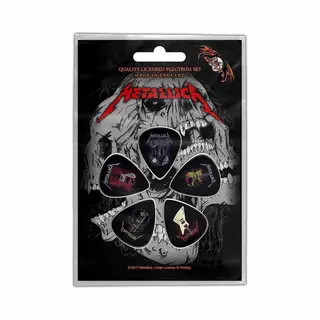 Metallica Plectrum Set Of 5, Multicolor