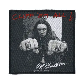 Metallica Cliff 'Em All Unisex Patch Multicolour, 100% Polyester,