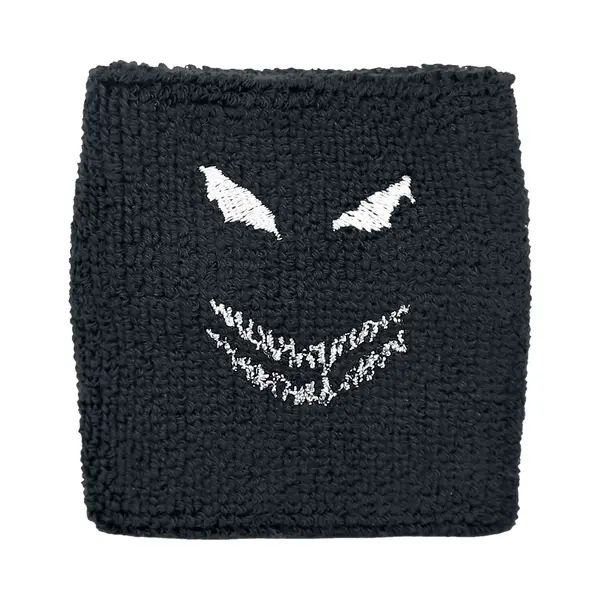 Disturbed Face - Wristband Schweißband Schwarz thumbnail