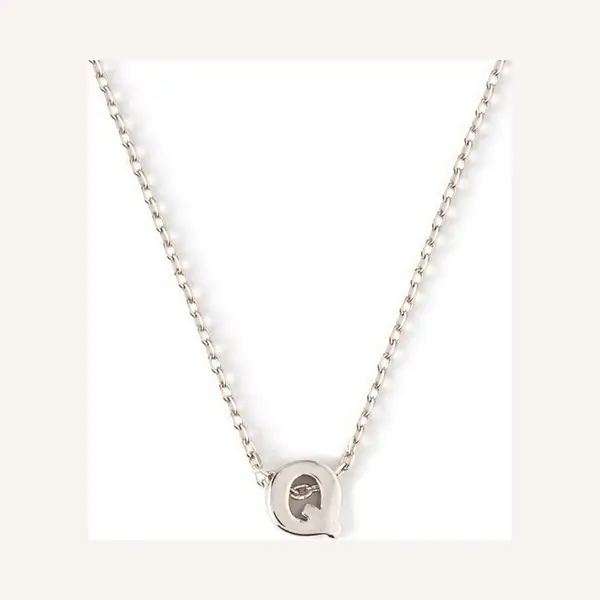 Orelia Letter Ketting Q Zilverkleurig thumbnail