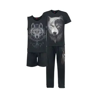 Spiral Wolf Chi Pyjama Black