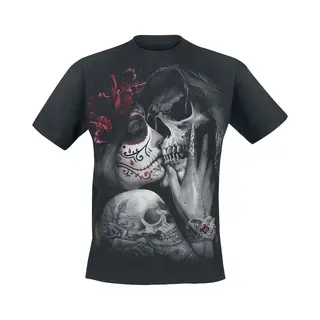 Spiral Dead Kiss T-Shirt Black
